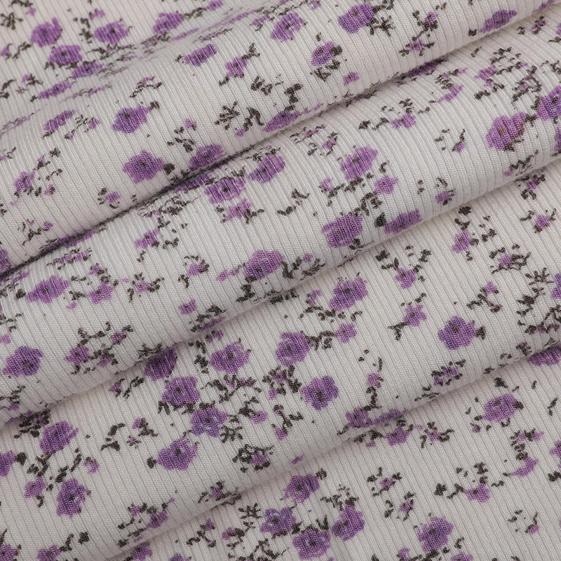 30s R + 30D Helpläterad 2x2 Spandex Ribbstickad