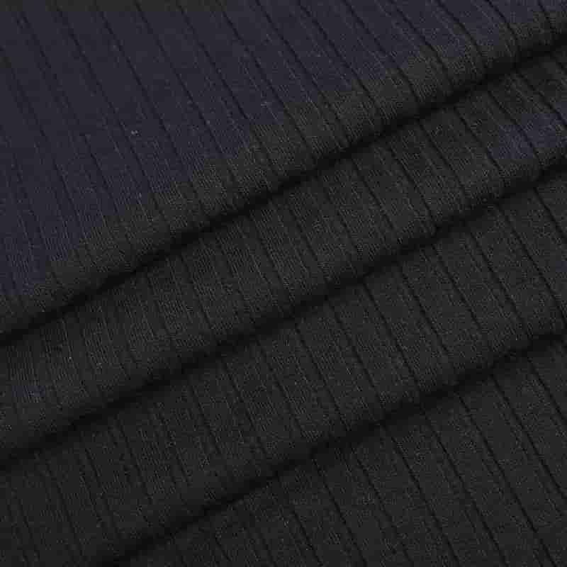 40-tals Lenzing Tencel + 30D helpläterad randig spandex ribbstickning 40-tals Lenzing Tencel + 30D helpläterad randig spandex ribbstickning
